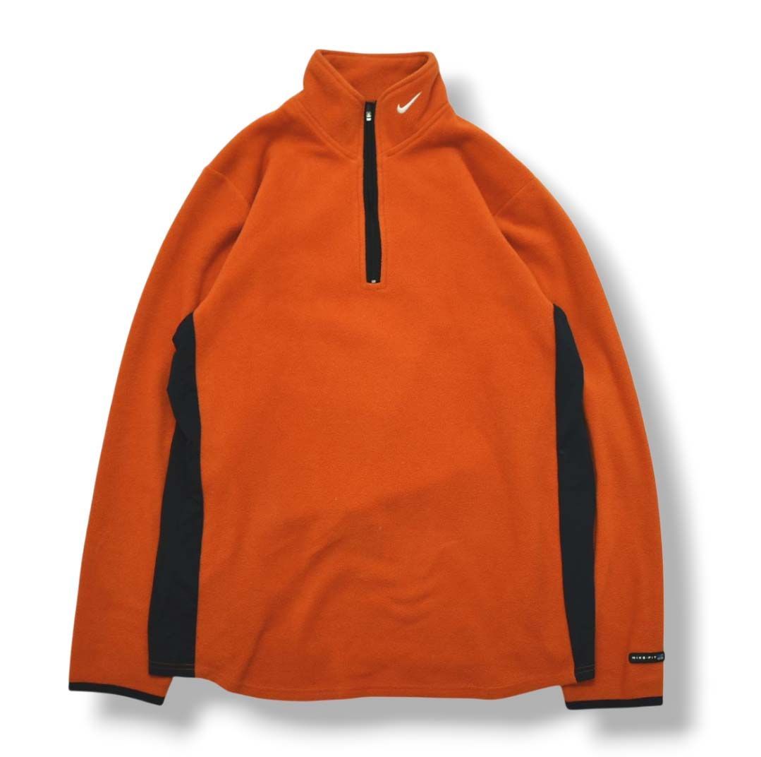 90s ヴィンテージ ナイキ NIKE 銀タグ ハーフジップ フリース