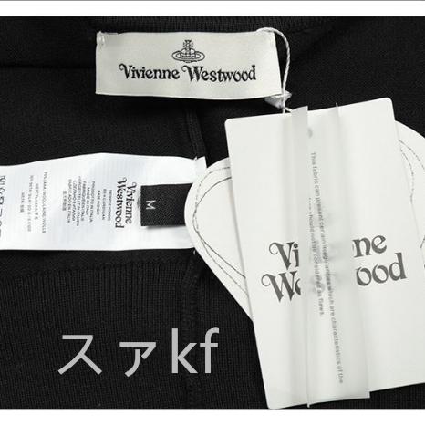 Vivienne Westwood ヴィヴィアンウエストウッド ニットカーディガン 長袖 新作 刺繍ロゴアンダー レディース 人気  ブラック