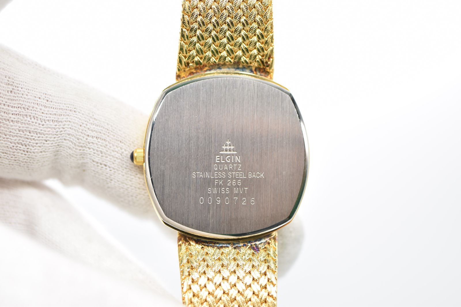 美品 ELGIN エルジン 4Pダイヤ SWISS MOVEMENT FK266 - メルカリ