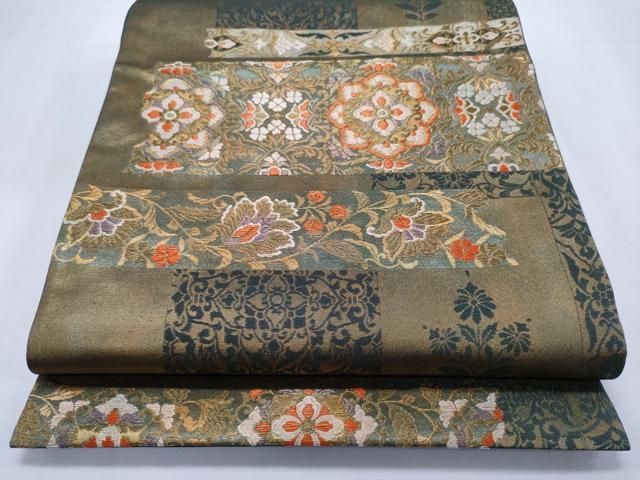 楽天市場】平和屋着物◎佐賀錦 六通柄袋帯 煌寿の華 正倉院花文 金銀糸