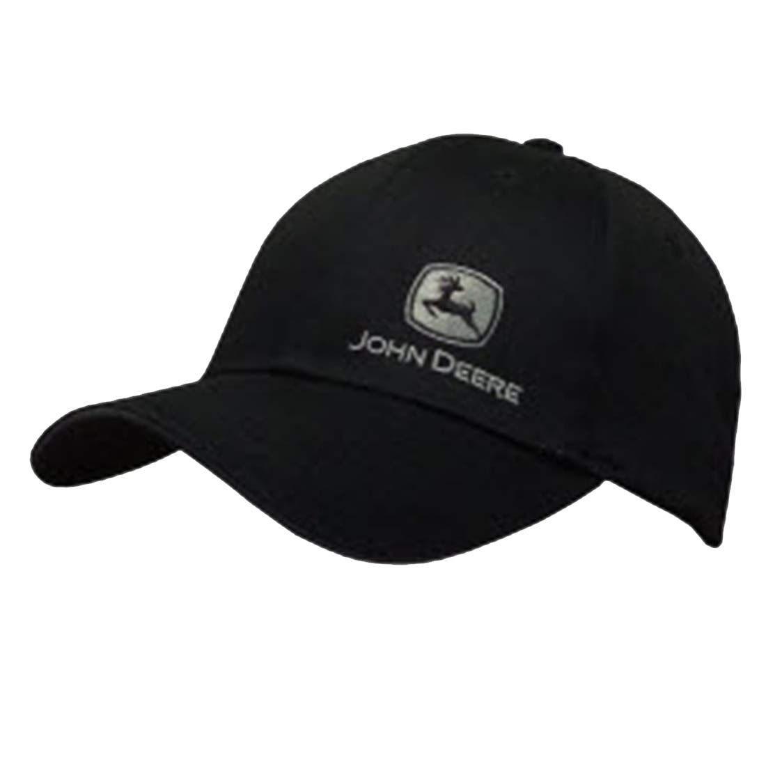 John Deere Black with Silver John Deere Logo Snapback Hat - 13080428BK00 ブラック Free Size