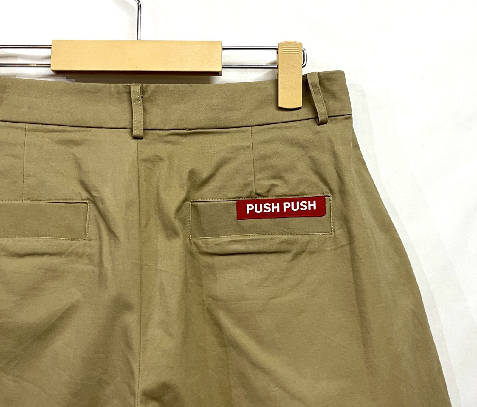 PUSH PUSH｜プッシュプッシュ KHAKI PANTS ベージュ ワイド