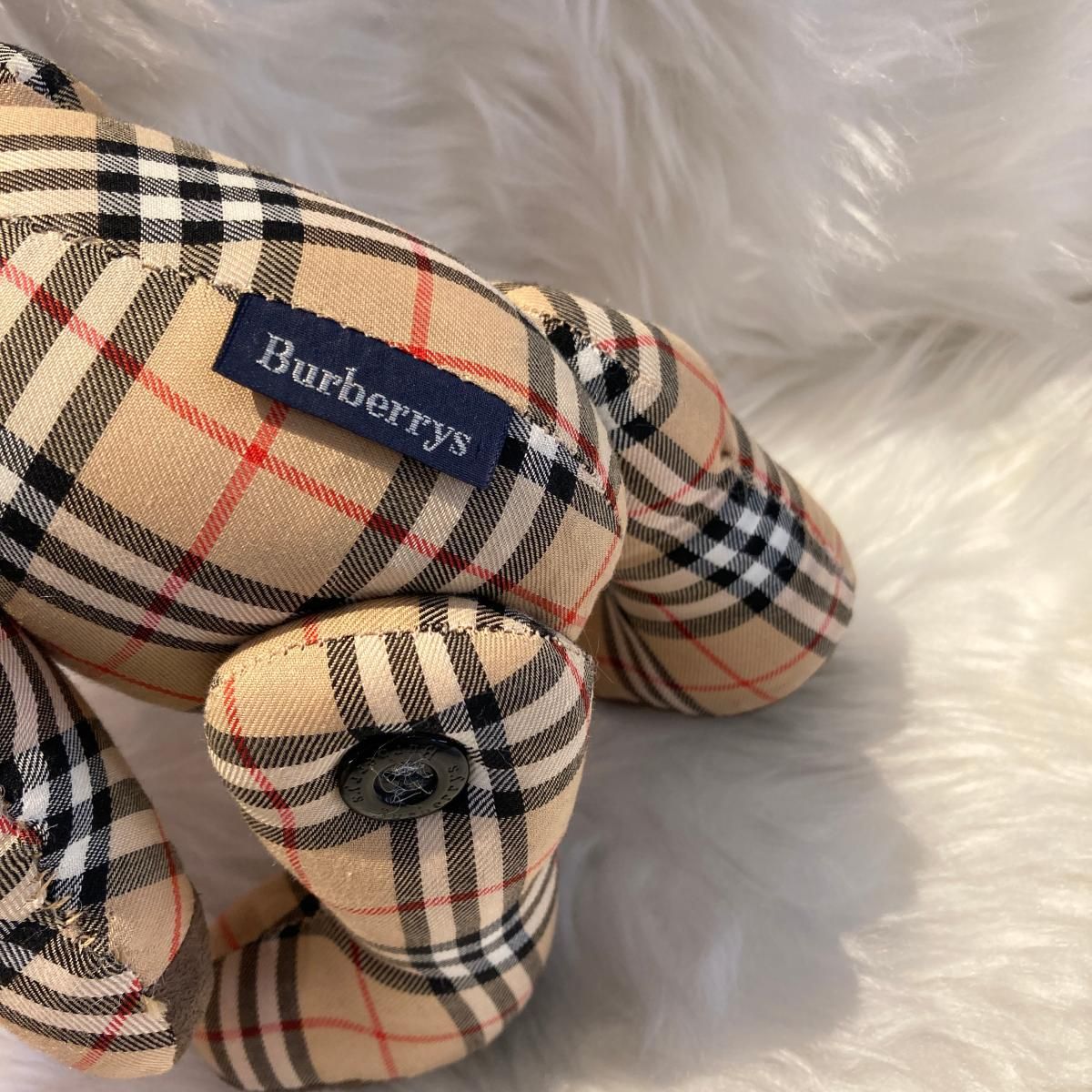BURBERRY ベア ぬいぐるみ 1999限定 BURBERRY （バーバリー） 1999 テディベア チェック Beige