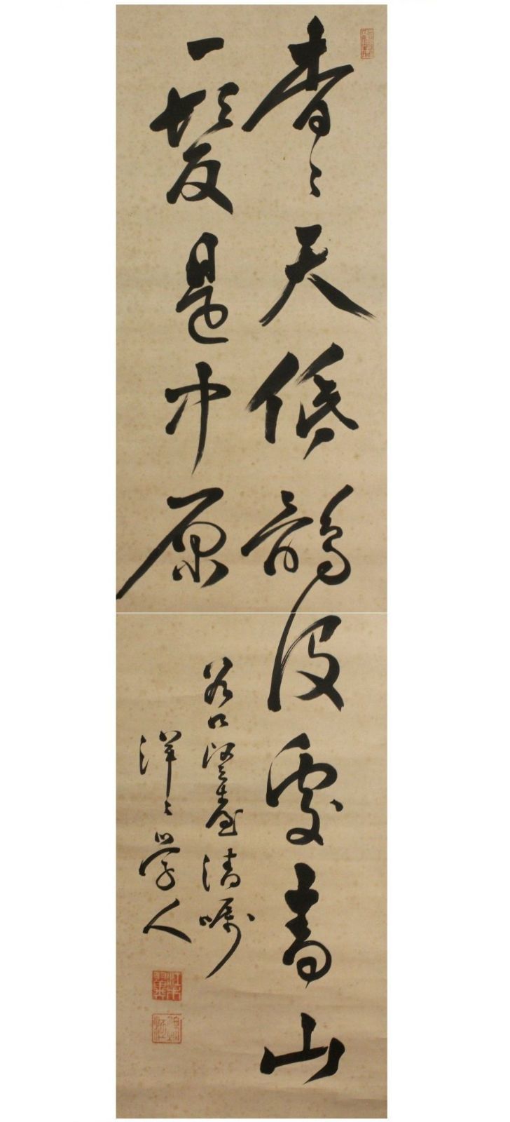 美品 2911 大橋香林「平常心是道」 共箱 掛軸 大徳寺 禅語