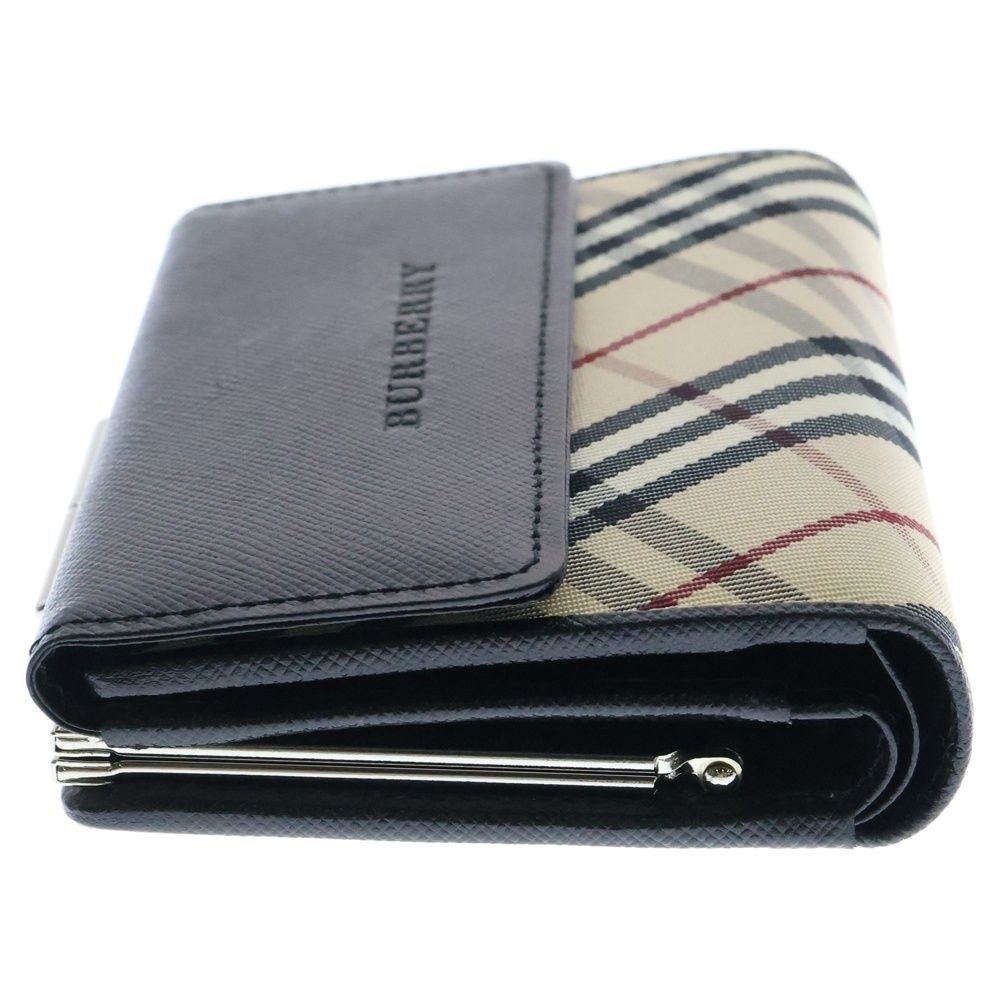 BURBERRY (バーバリー) がま口財布 三つ折り財布 コンパクト