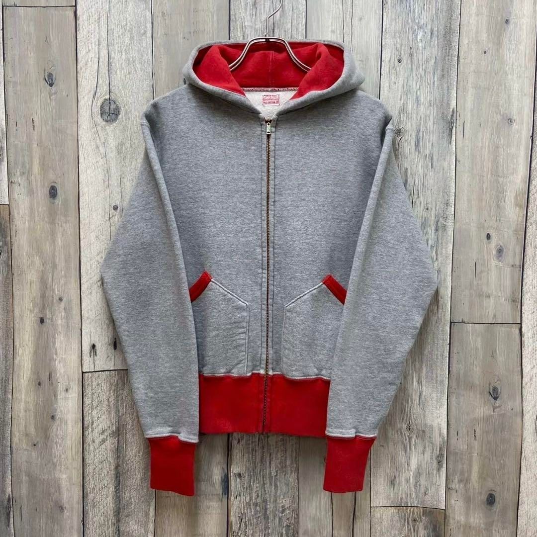 Cushman クッシュマン ダブルフェイス スウェット ジップ パーカー M