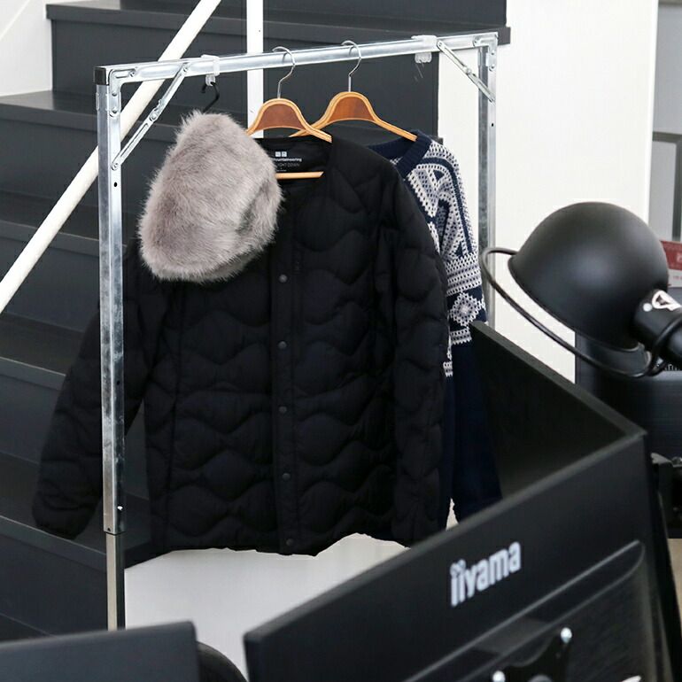 POST GENERAL ポストジェネラル EXHIBITION FOLDABLE HANGER RACK エキシビション フォルダブルハンガーラック スチール 折りたたみ WWW_KANDAIZUMI_COM