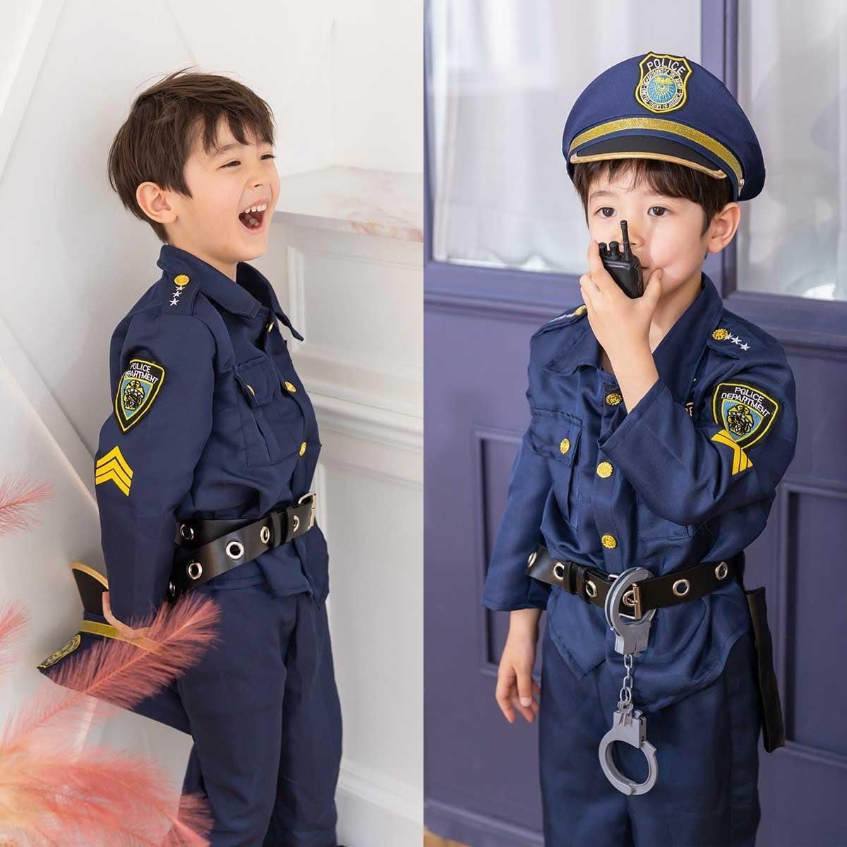 ハロウィン衣装 コスプレ 仮装 子供 男の子 ポリス 警官 コスチューム 警察 キッズ 気持ち良く パイロット 子供服 Halloween