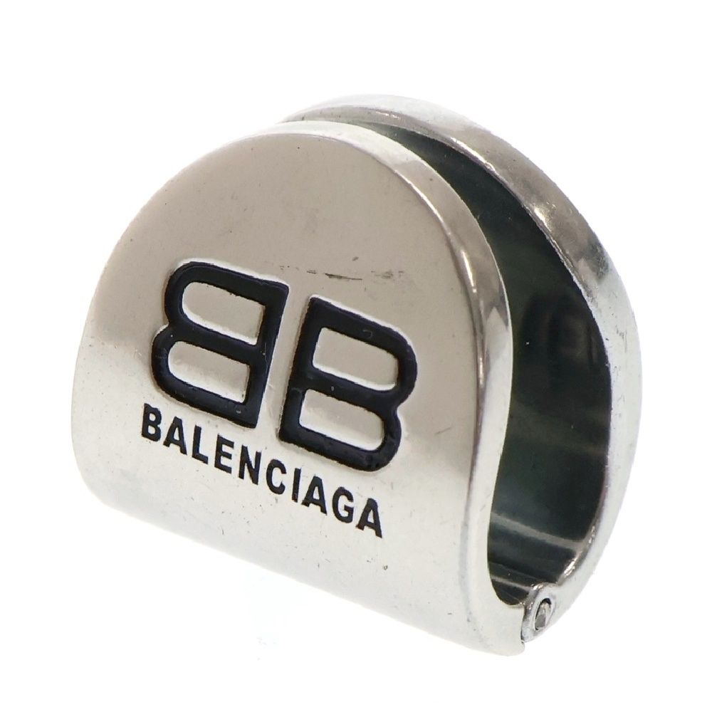 BALENCIAGA バレンシアガ ロゴ イヤーカフ アクセサリー メタル シルバー アクセサリー