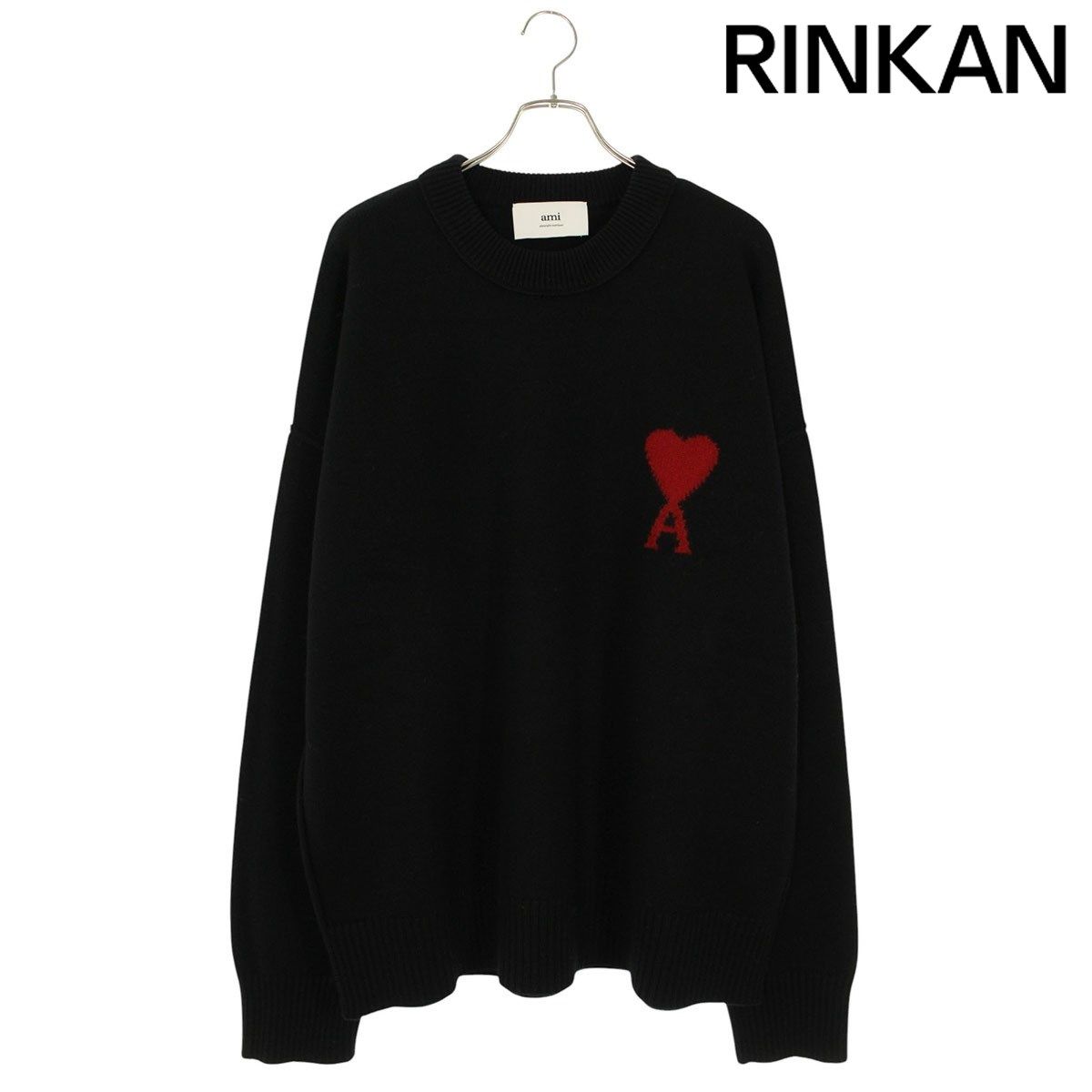 アミアレクサンドルマテュッシ 25AW UKS838 ハートA刺繍クルーネック  