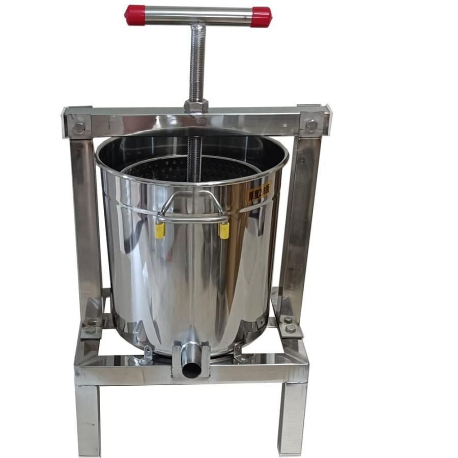 大好評養蜂器具 蜂蜜分離器 蜂蜜絞り器 蜜を絞り器 蜂蜜圧搾機 みしん 15L 大容量 はちみつ ジューサー 手動 圧搾機 絞り器 手動 脱水機 みつろう/ミツロウ ワックス/