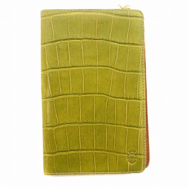 美品 Felisi フェリージ スケジュール帳レザーカバー Felisi フェリージ 手帳カバー クロコ型押し レザー 美品 Felisi
