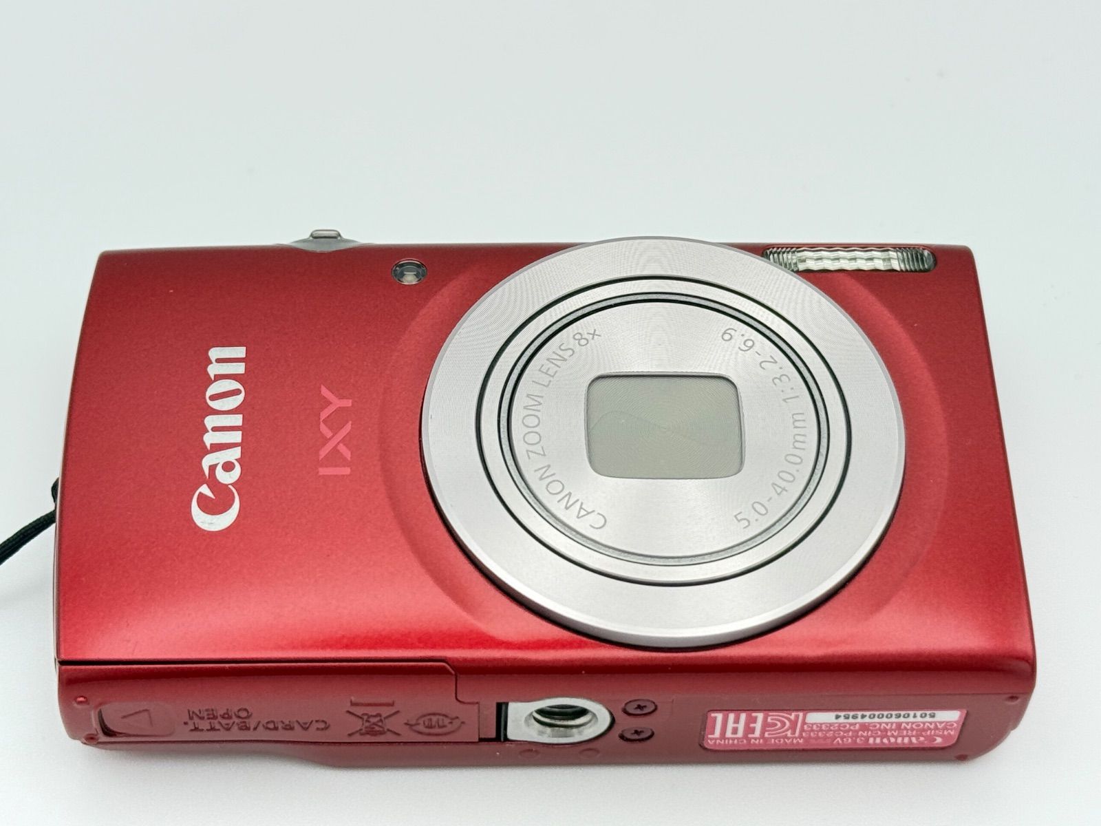 美品】CANON IXY 200 RED ミニーカメラポーチ・SDカード付き 美品】CANON IXY 200 RED ミニーカメラポーチ・SDカード付き