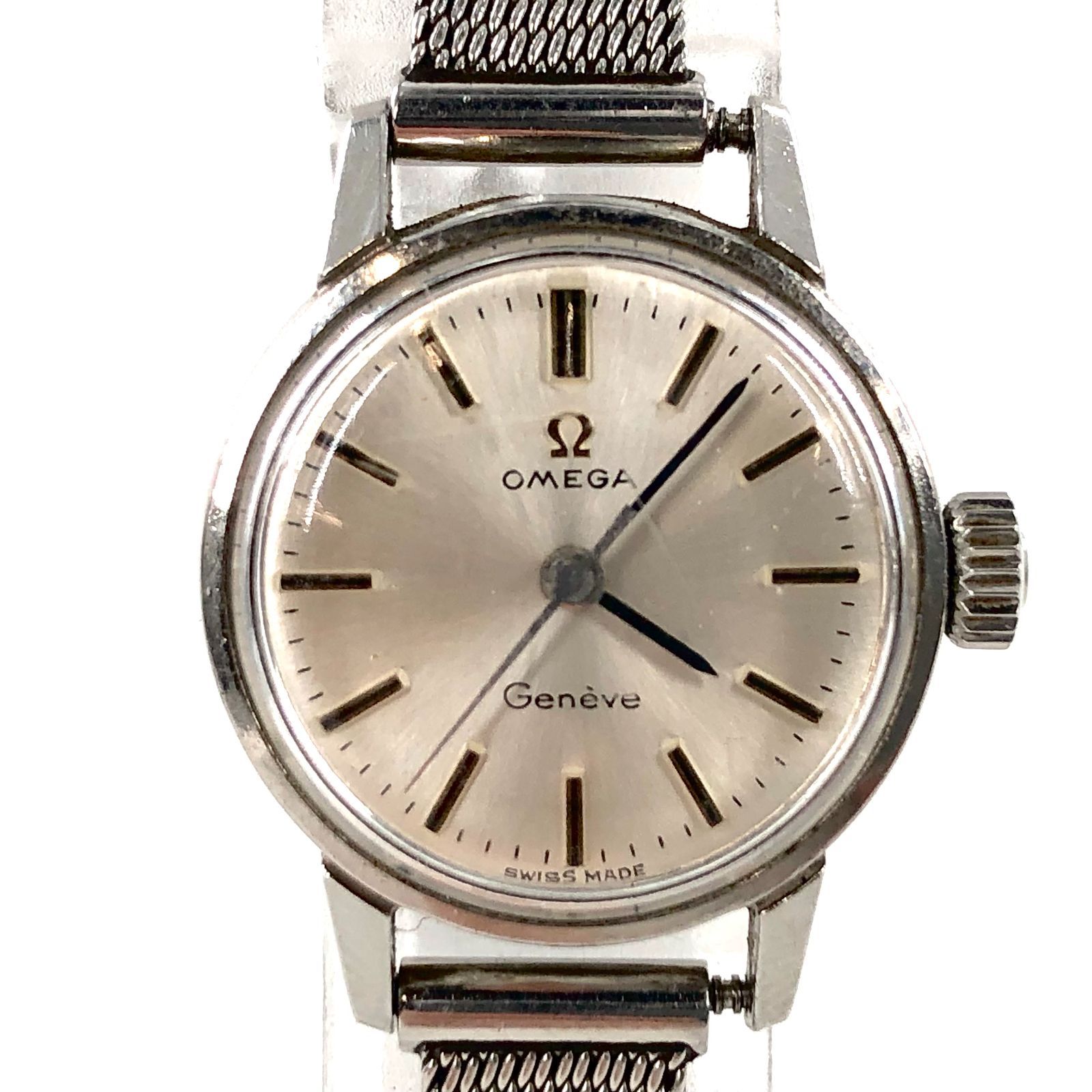 OMEGA Geneve 手巻き 時計 OMEGA オメガ Geneve ジュネーブ SS/手巻き シルバー文字盤レディース