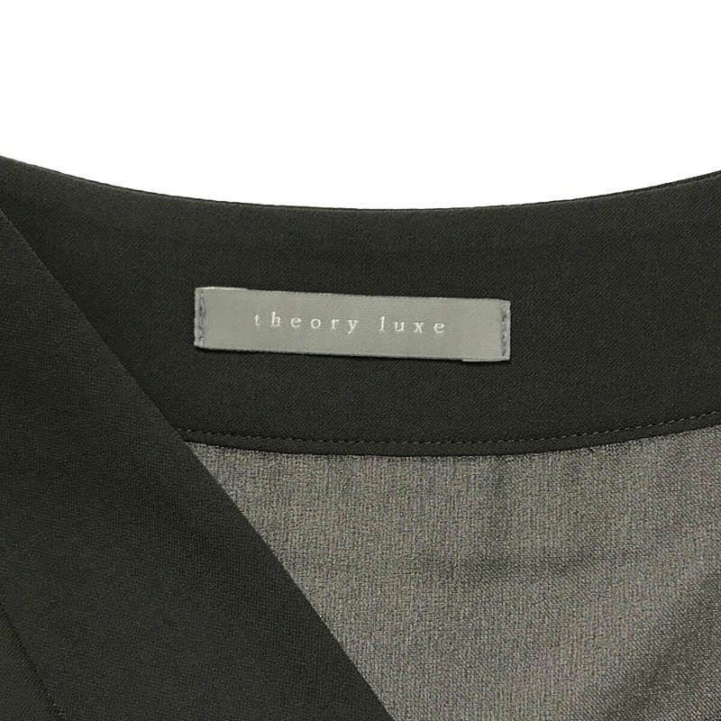 theory luxe / セオリーリュクス | PEAL TWILL KAYA Vネック プル 