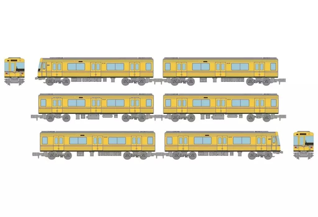 鉄道模型 1|150 名古屋市交通局名城線 名港線2000形 黄電メモリアルトレイン 6両セット 鉄道コレクション 332268