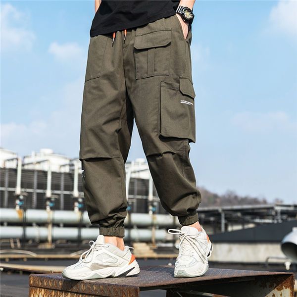 カーゴパンツ メンズ ワークパンツ ワイド ハイウエストパンツ