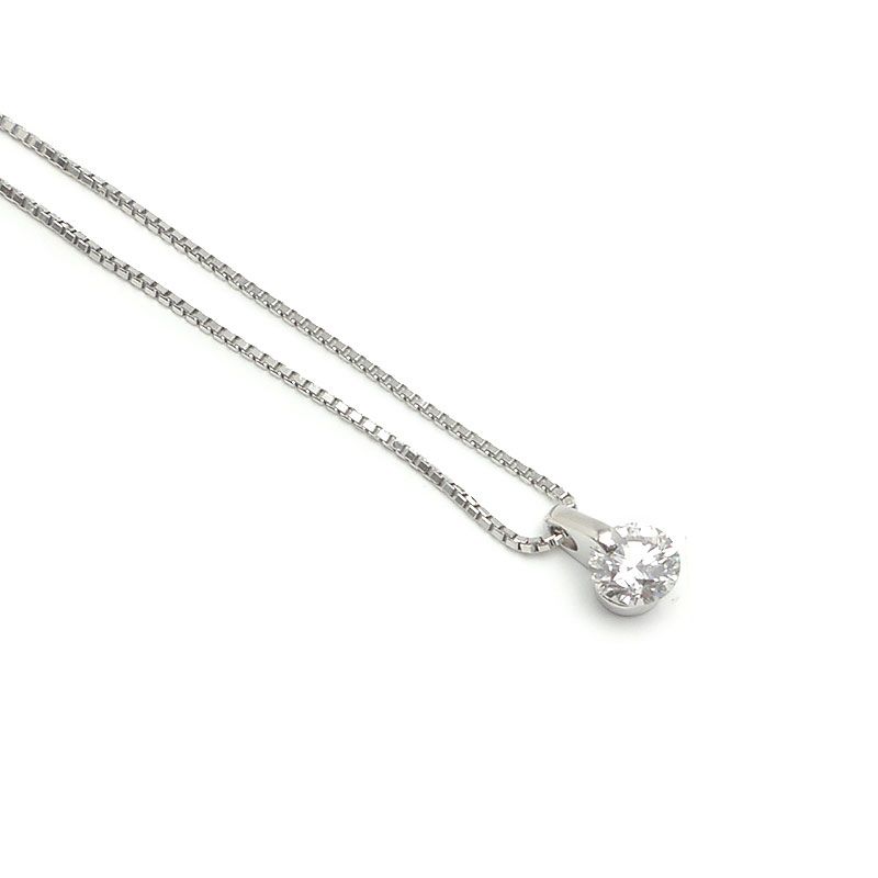 ダイヤモンドネックレス PT850/PT900・ダイヤ0.329ct 一粒 - メルカリ 