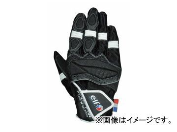 2輪 エルフ メッシュグローブ ブラック 選べる2サイズ ELG-3264
