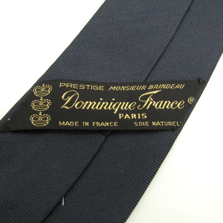 ドミニクフランス クラウン ブランド ネクタイ 旗柄 刺繍 シルク