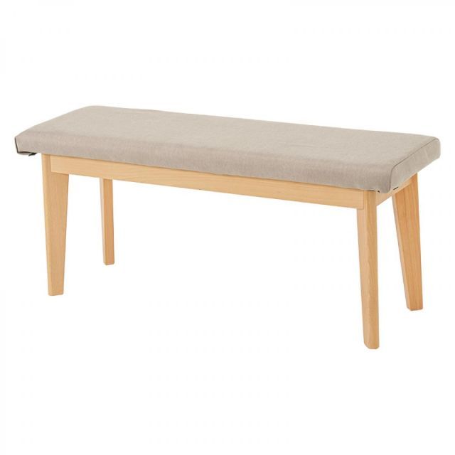 萩原 Hagihara ダイニングベンチ ナチュラル/ベージュ MI-8613NA-BE 新生活 一人暮らし デザイン おしゃれ インテリア 家具