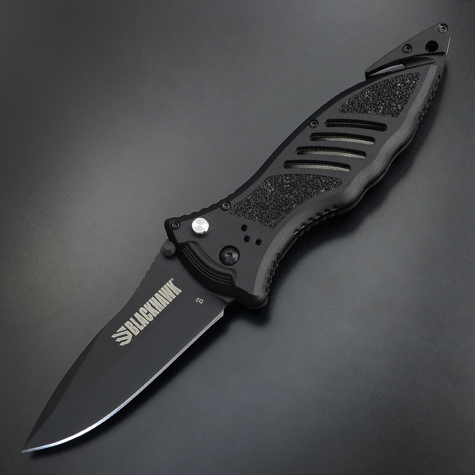 BLACKHAWK 折りたたみナイフ CQD ボタンロック BH15M301BK 18歳以上