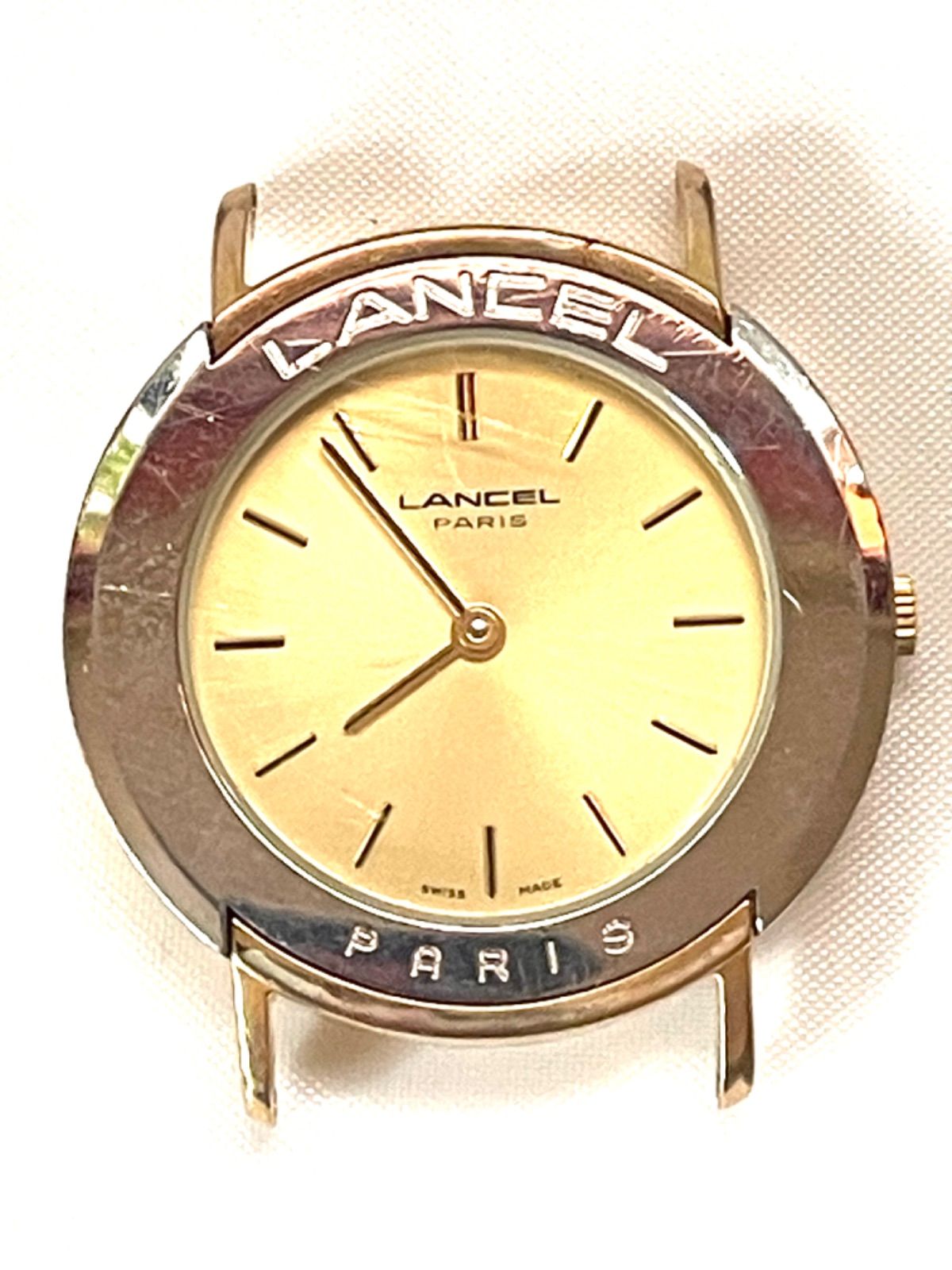 LANCEL 腕時計 ゴールド シルバー レディース腕時計 フェイス 現状品