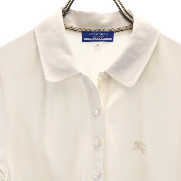 カーキ×インディゴ バーバリー 白ポロシャツ38 新品 - 通販