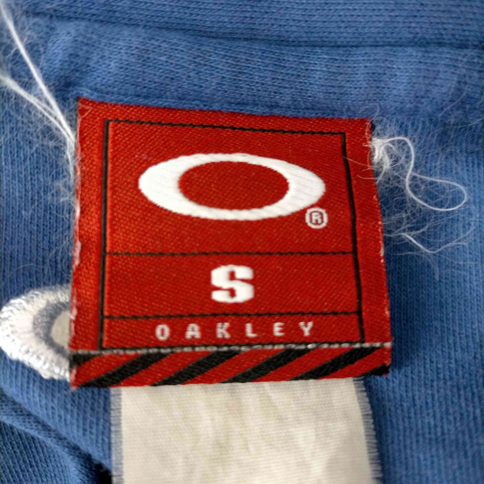 オークリー OAKLEY 00s 赤タグ フロントロゴラグランポロシャツ メンズ 