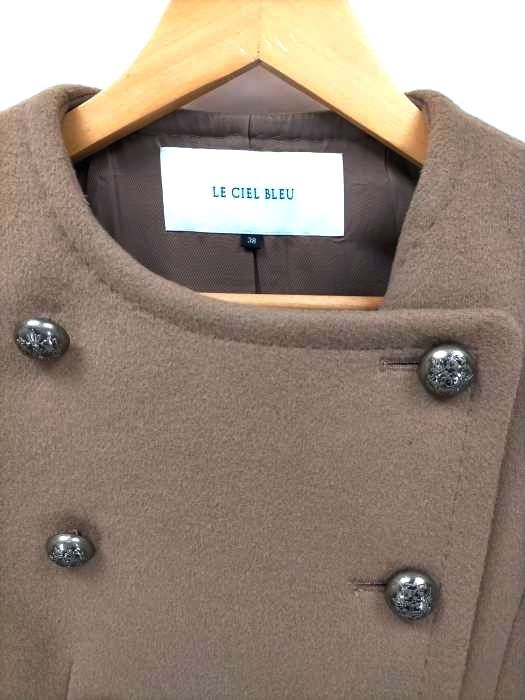LE CIEL BLEU ラビットファー 絹 ファー ジャケット size 38