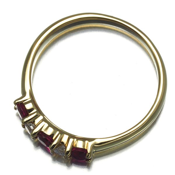 ティファニー リング ルビー ダイヤ ダイヤモンド 11.5号 K18YG  