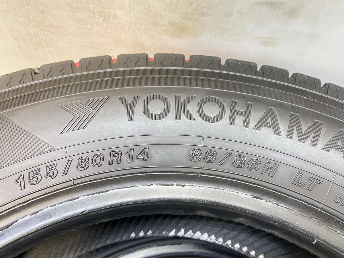155/80R14 88/86LT nヨコハマ アイスガード iG91 nタイヤ