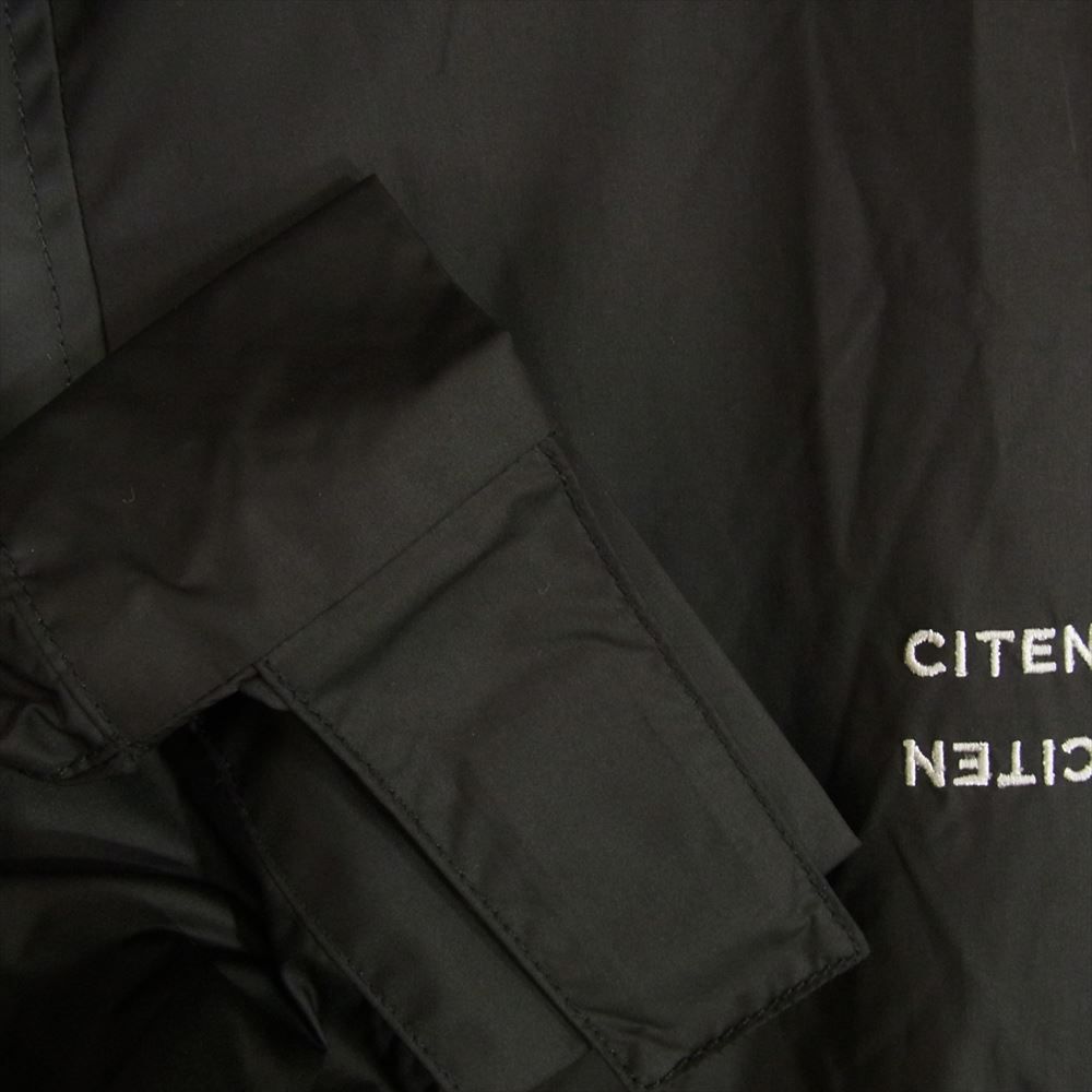 【極美品】シテン ヒュージマウンテンパーカー ブラック オーバーサイズ シテン CITEN huge mountain parka ロゴ刺繍 ヒュージ