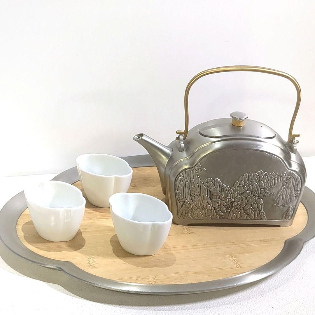 ロイヤルセランゴール ピューター Tranquility クラウド ティーセット