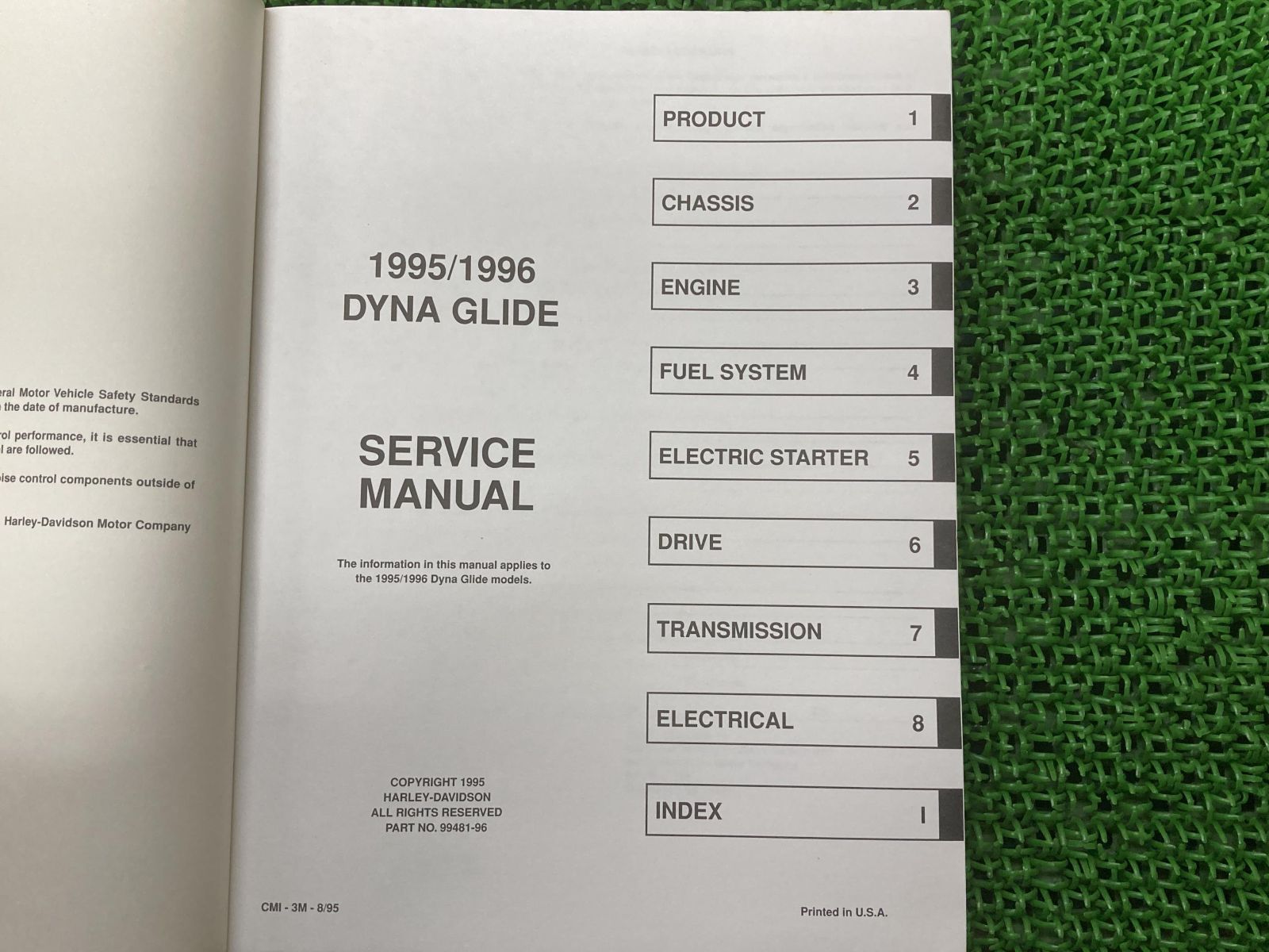 DYNA-GLIDE サービスマニュアル ハーレー 正規 中古 バイク 整備書