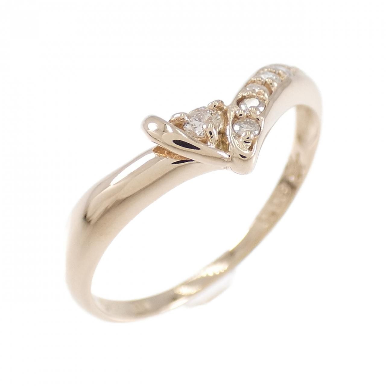 K14PG ダイヤモンド リング 0.08CT - メルカリ 