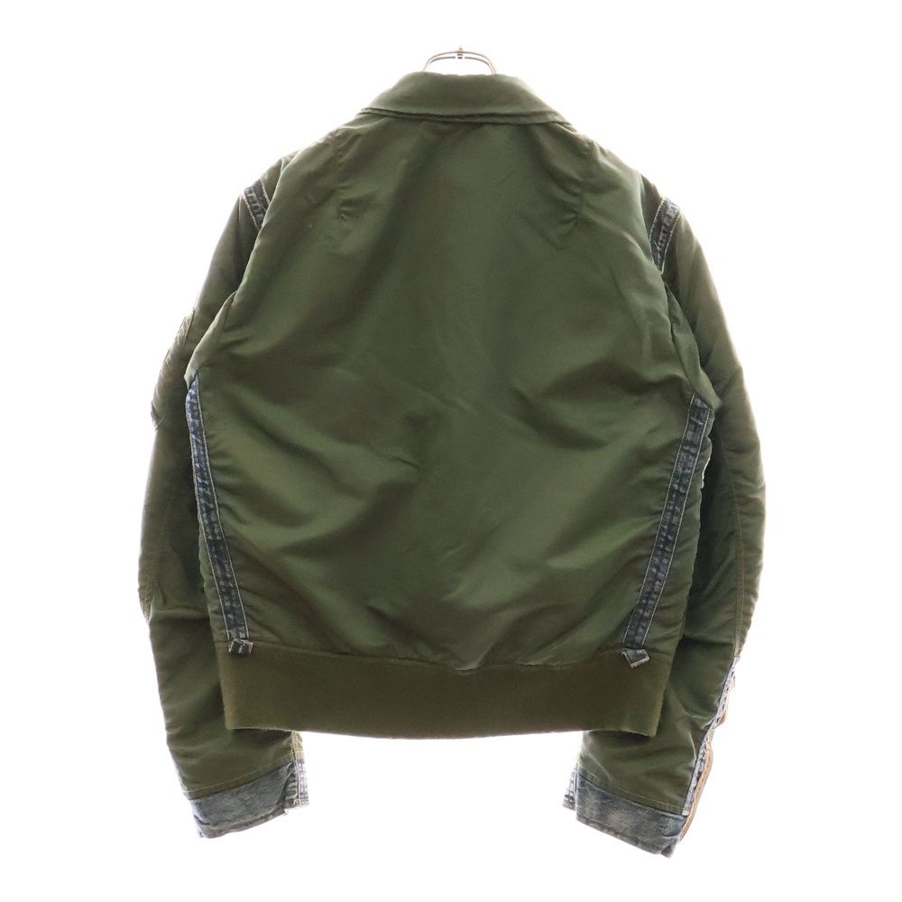 赤字超特価，人気 AVIREX / アヴィレックス デニム ナイロン 切替 カスタム Gジャケット