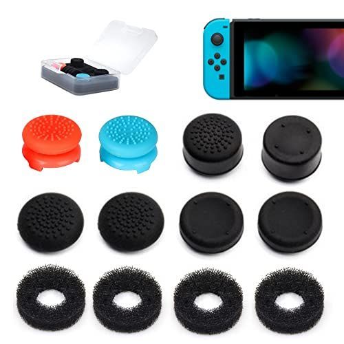 レッド＆ブルー＆ブラック ZHI-NYLLDJS スイッチ有機ELライト対応 フリーク switch適用スティックカバー ジョイコン スティックカバー アナログスティックカバー switch有機ELlite 対応 スティック