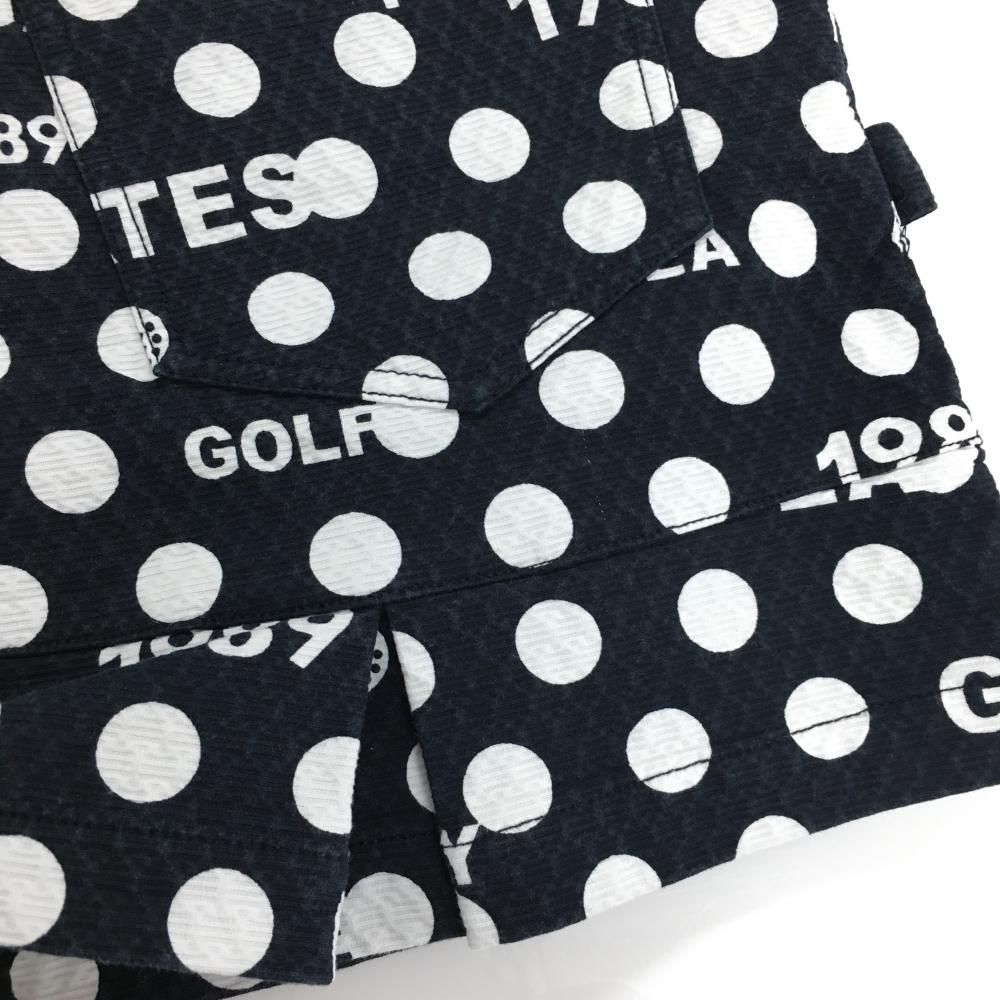 ☆SALE価格☆パーリーゲイツ スカート ネイビー×白 ドット ロゴ