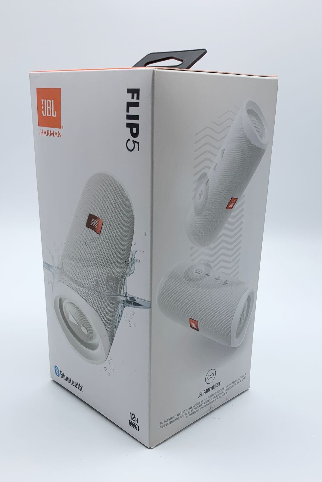 箱付 中古 完品 JBL FLIP5 Bluetoothスピーカー IPX7防水 ホワイ ト