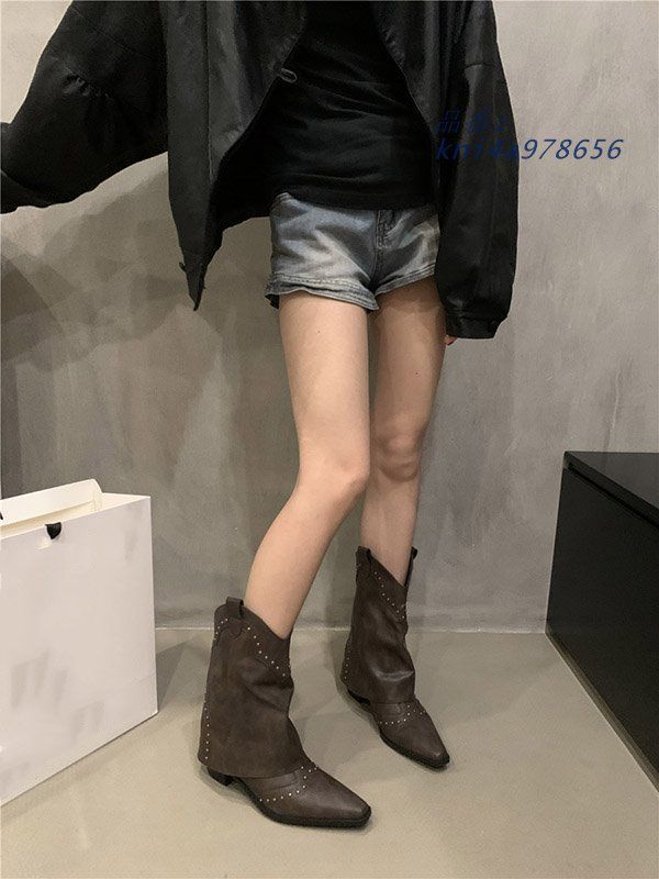 チャンキーヒール防寒