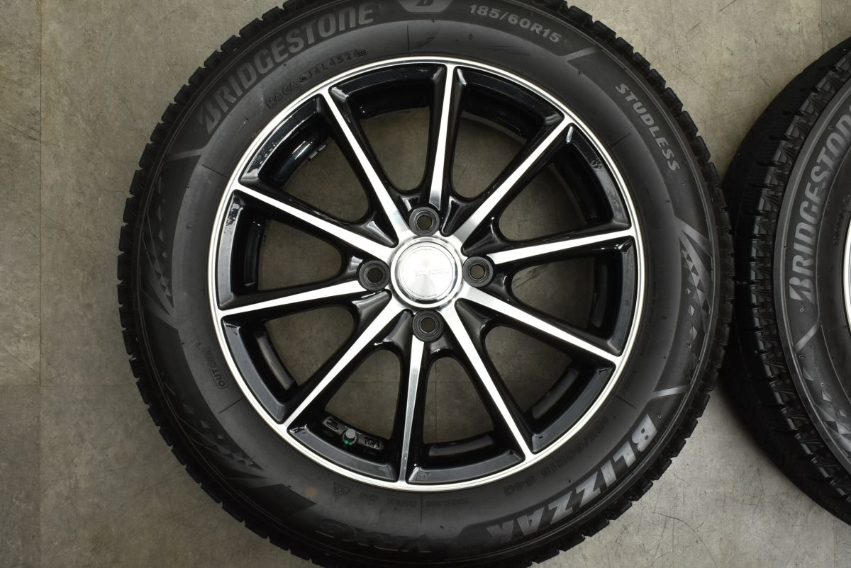 2024年製 バリ溝】ECOFORME 15in 5.5J +50 PCD100 ブリヂストン 