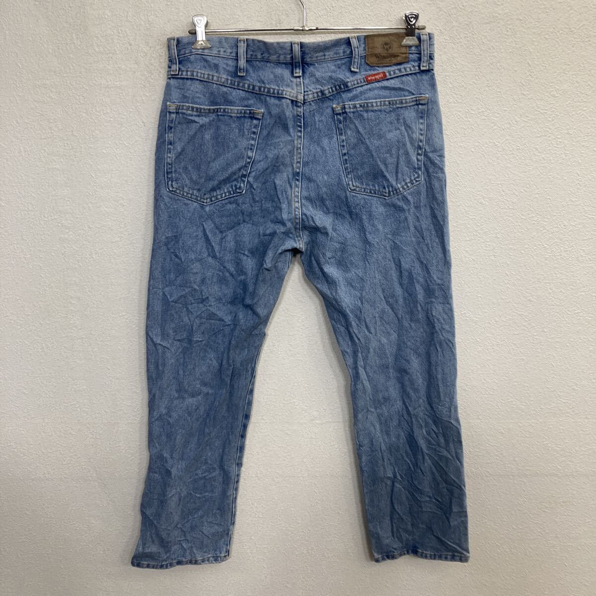 ラングラー W36 ブルーデニム ボトム 古着 90s USA製 青 14052 Wrangler - ラングラー W36 ブルーデニム ボトム 古着 90s USA製