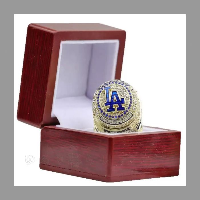 限定大人気】ケース付き 大谷翔平 指輪 ドジャース 2024ワールド