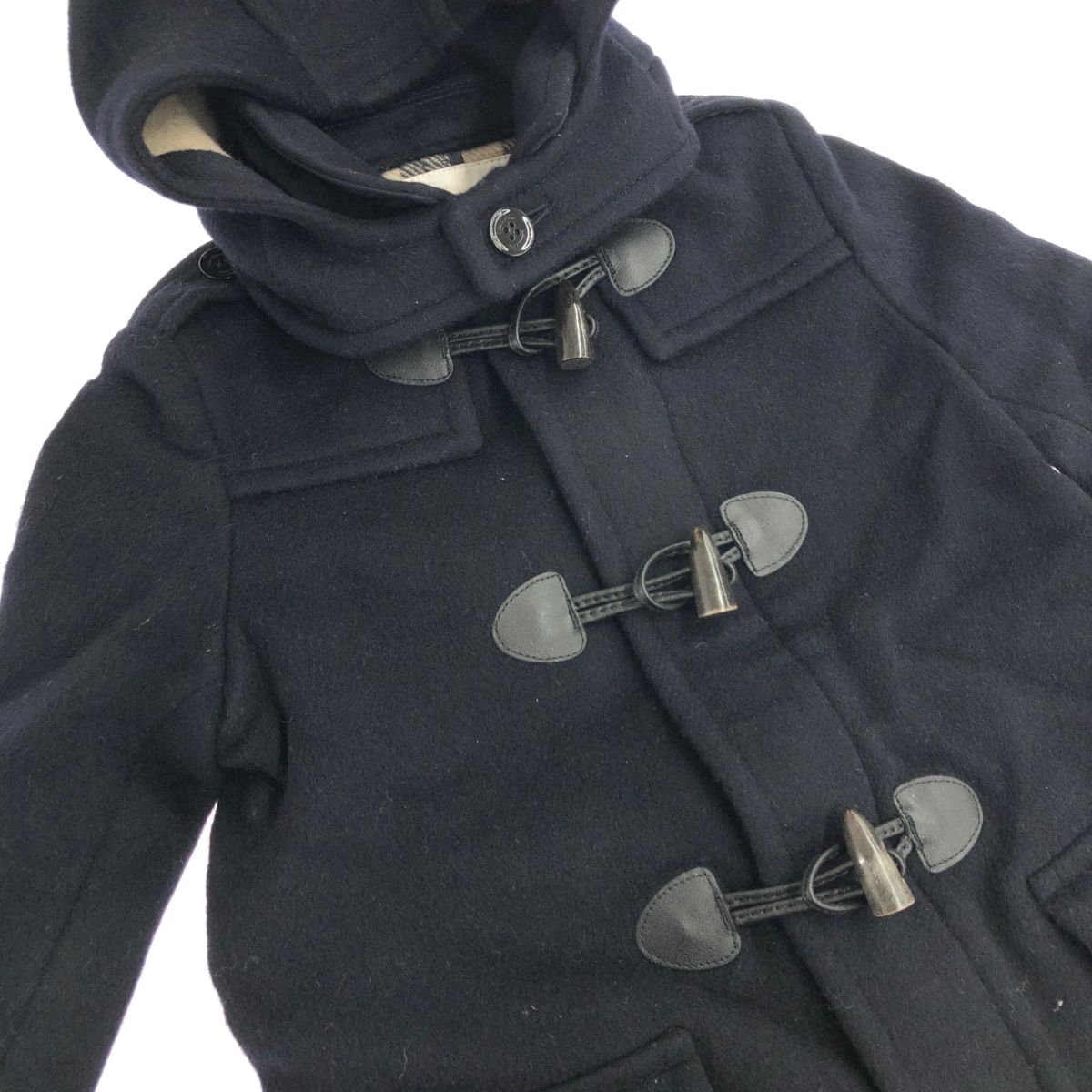 Burberry london ダッフルコート　キッズ　160 ウール　濃紺 Burberry london ダッフルコート キッズ 160 ウール 濃紺 Burberry