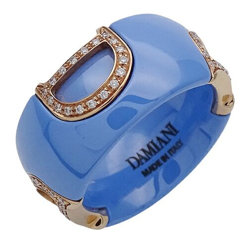 ダミアーニ DAMIANI Dアイコン ダイヤリング セラミック パウダー ...