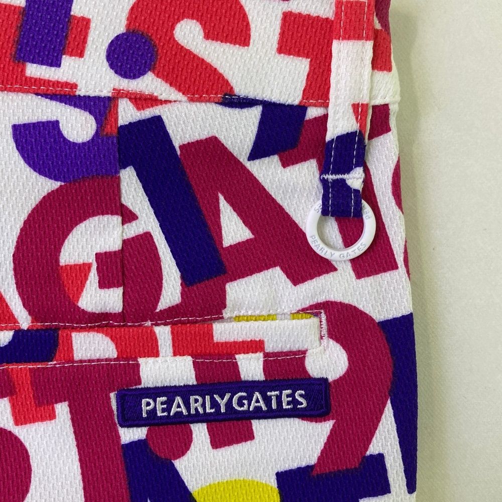 サイズ：0 PEARLY GATES パーリーゲイツ 055-0231712 パンツ ロゴ ホワイト系 [240101489628] ゴルフウェア レディース ストスト サイズ：0 PEARLY GATES パーリーゲイツ 055-0231712 パンツ ロゴ