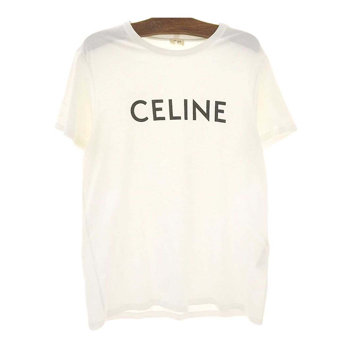 セリーヌ ロゴ Tシャツ 2X308916G レディース ホワイト CELINE【中古 ...