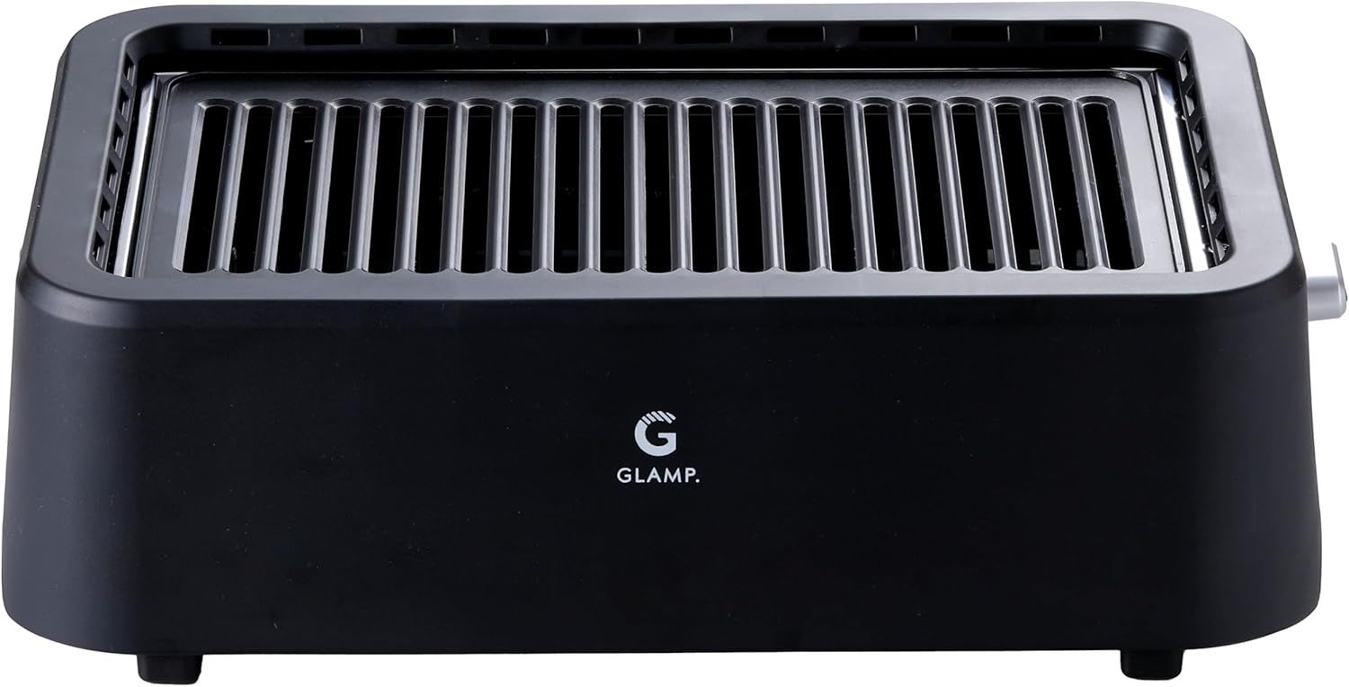 [グランプ] 超少煙グリル 減煙 焼肉グリル 「自慢したくなるほど煙が出にくい」GLAMP. まるで七輪 スモークレス 失敗しにくい温度キープ (約230±15) 遠赤外線 カーボンヒーター 焦げ付き防止 