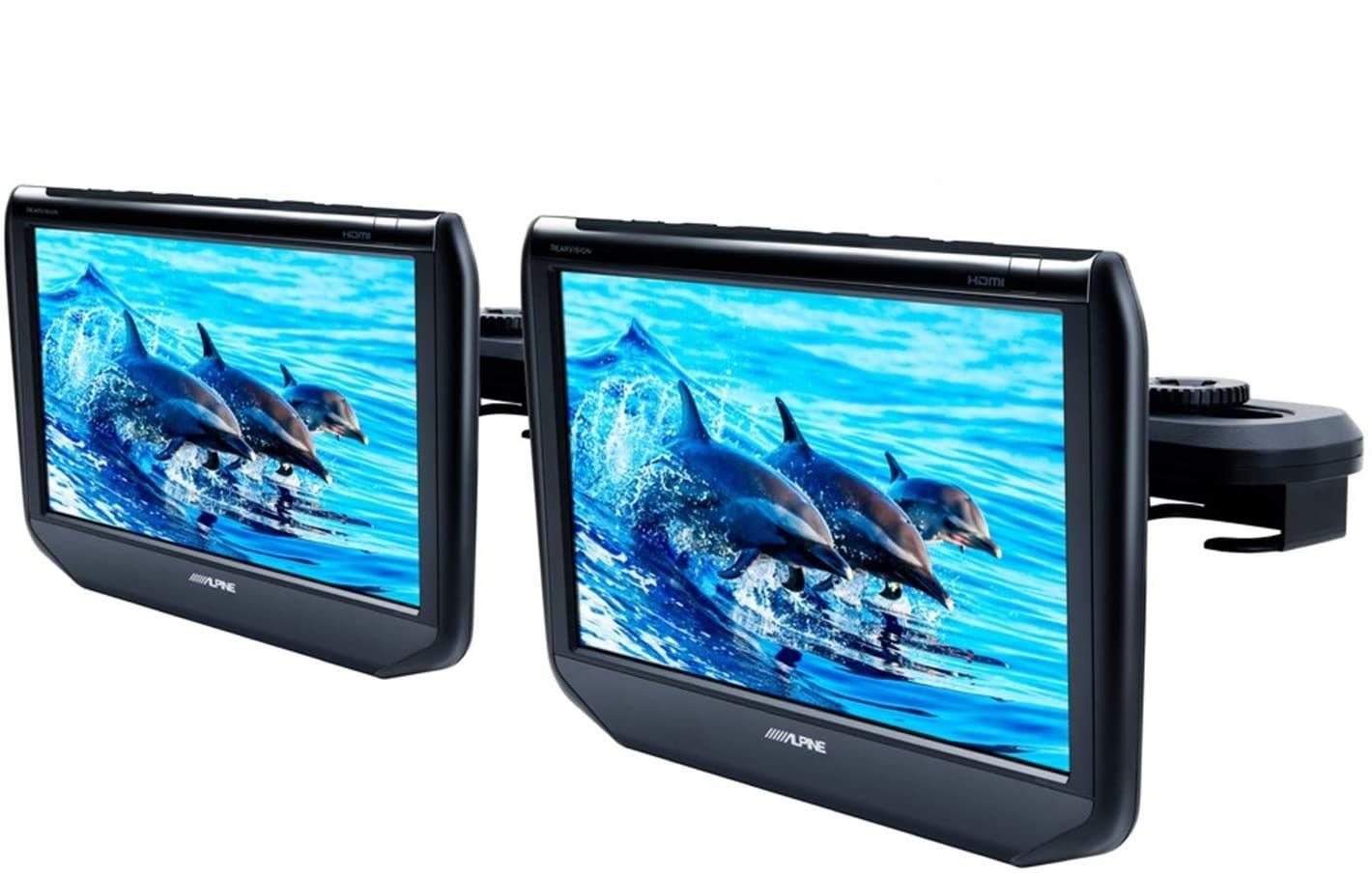 ヘッドレスト取付け型リアモニター 9インチ 2台パック